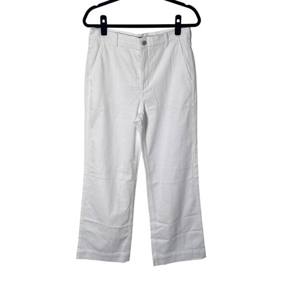 NWT J. Crew Wide Leg White Drapey Denim Trouser Size 29 - Picture 4 of 11